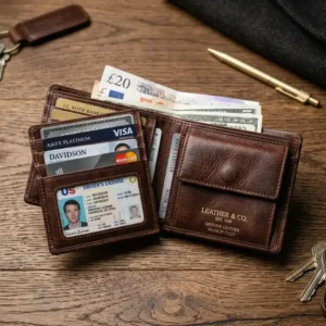 محفظة جلدية رجالية فاخرة